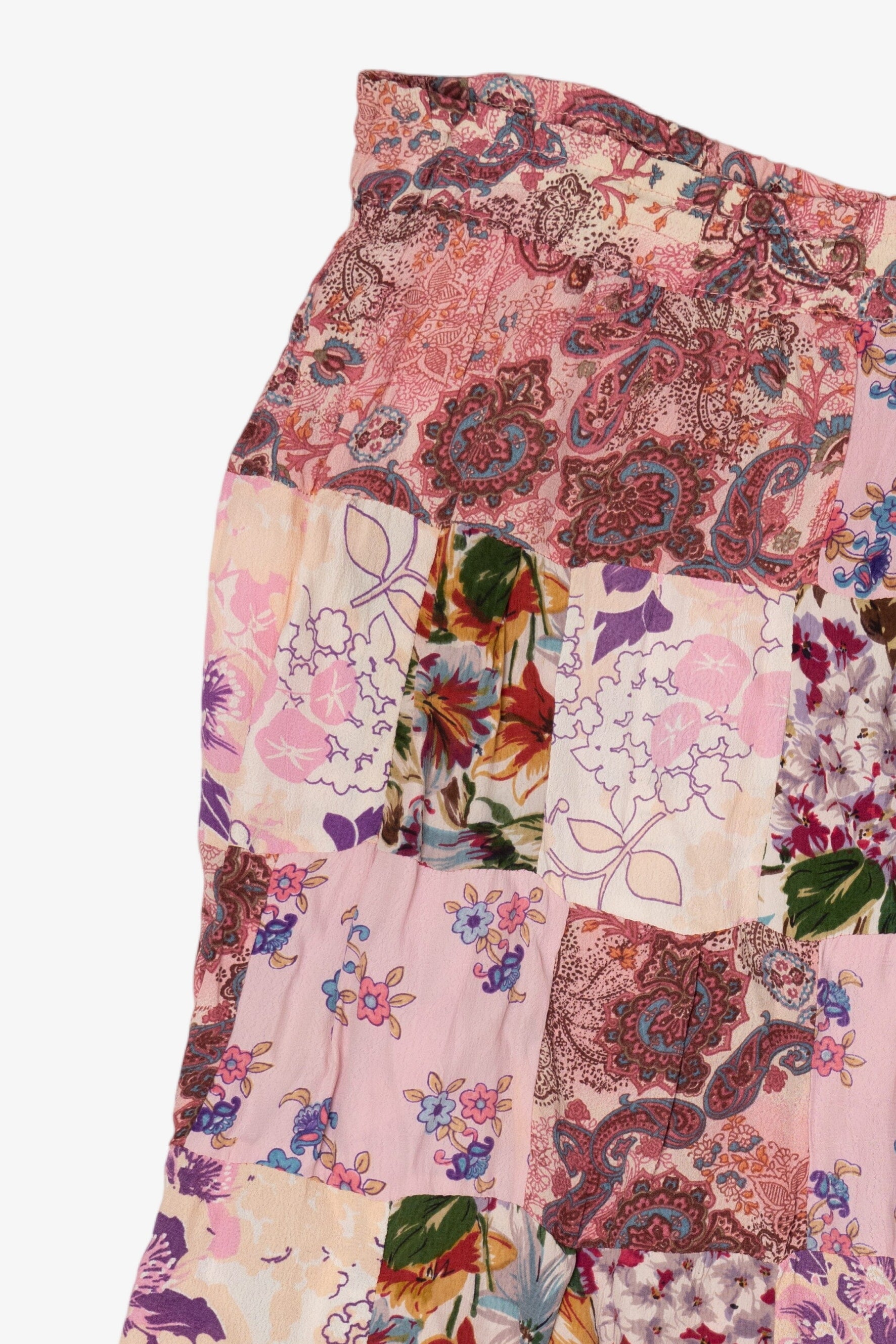 Vintage Pink Just Crossing Patchwork Skirt (1990s)