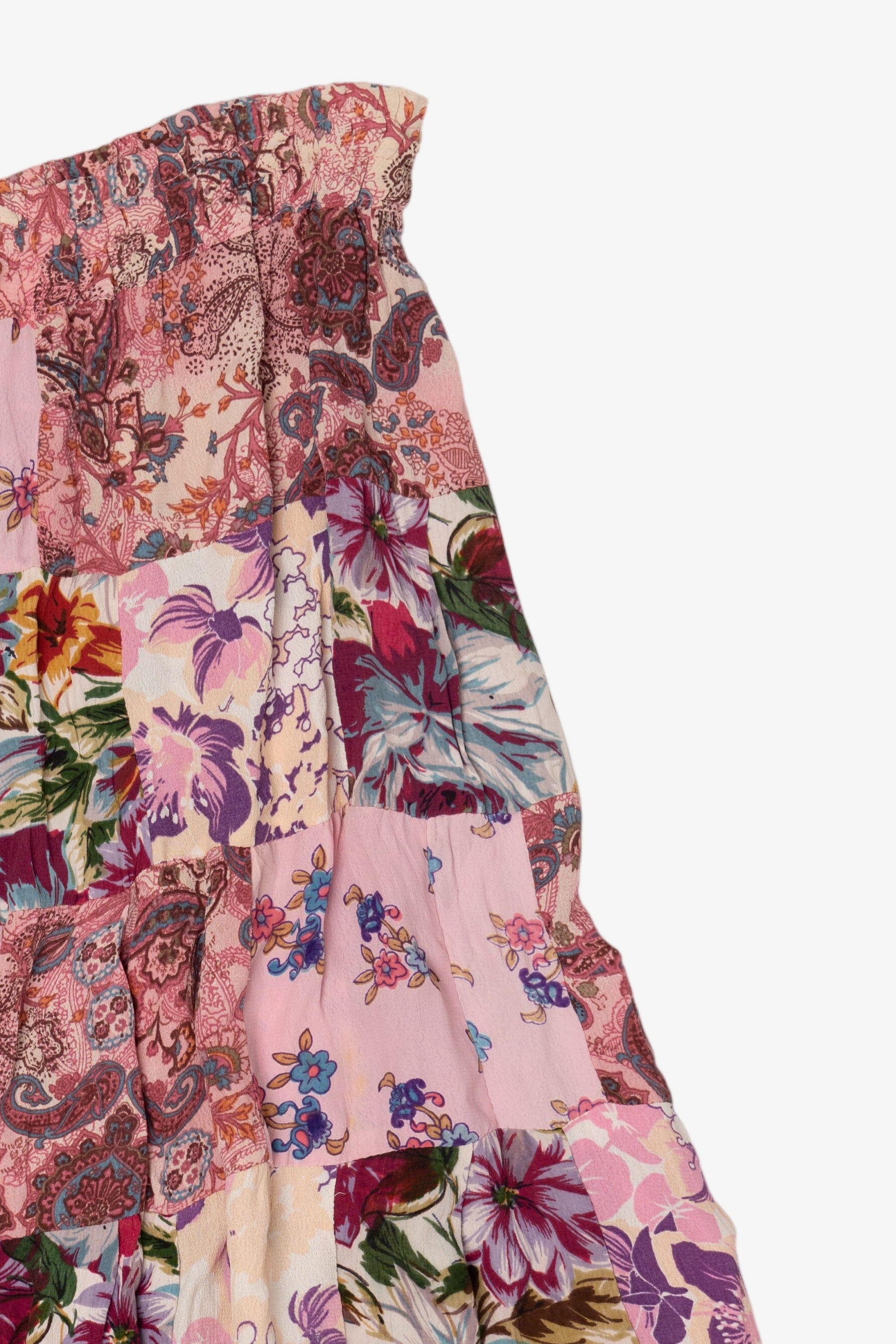 Vintage Pink Just Crossing Patchwork Skirt (1990s)