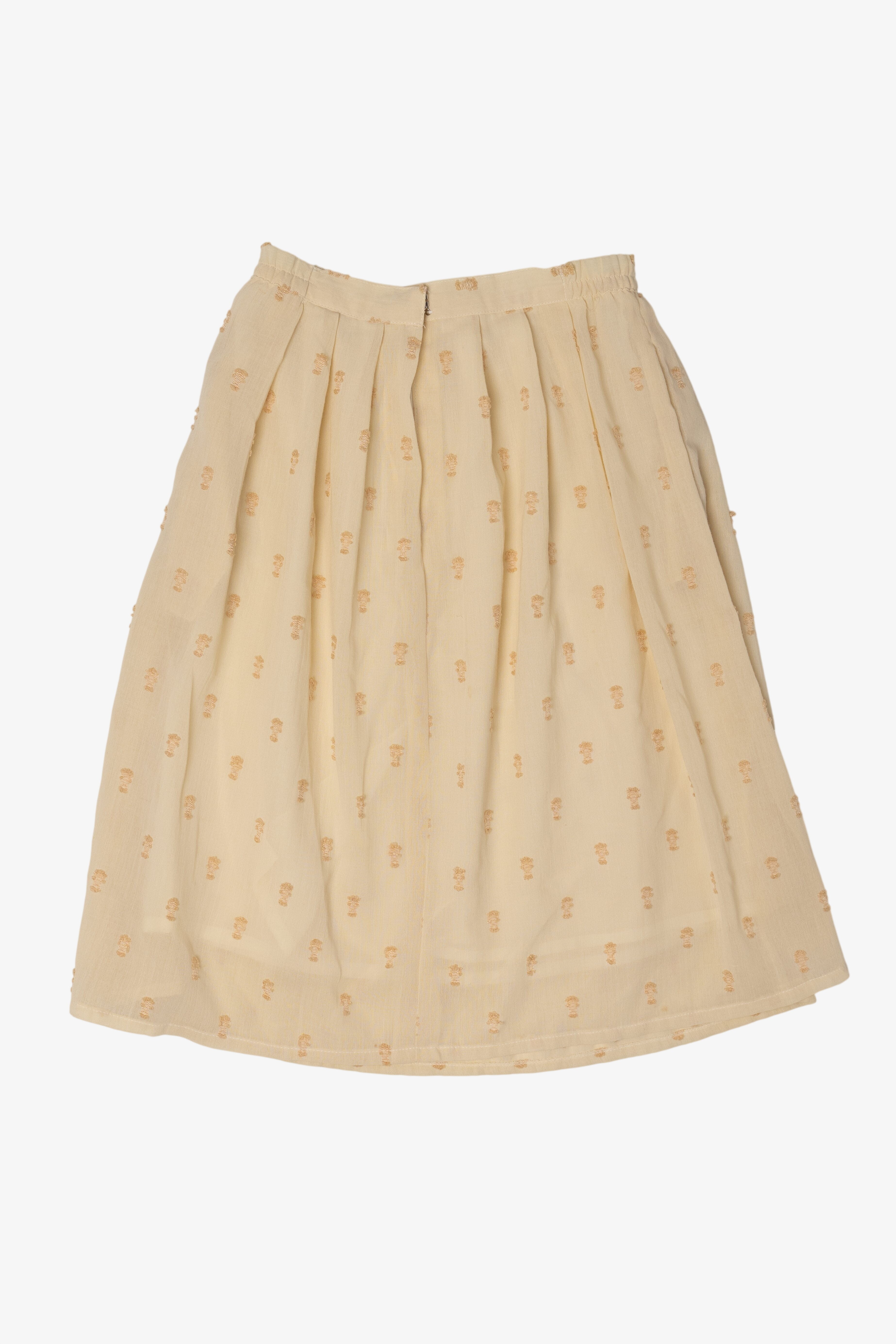Vintage Vanilla Floral Skirt (1990s)