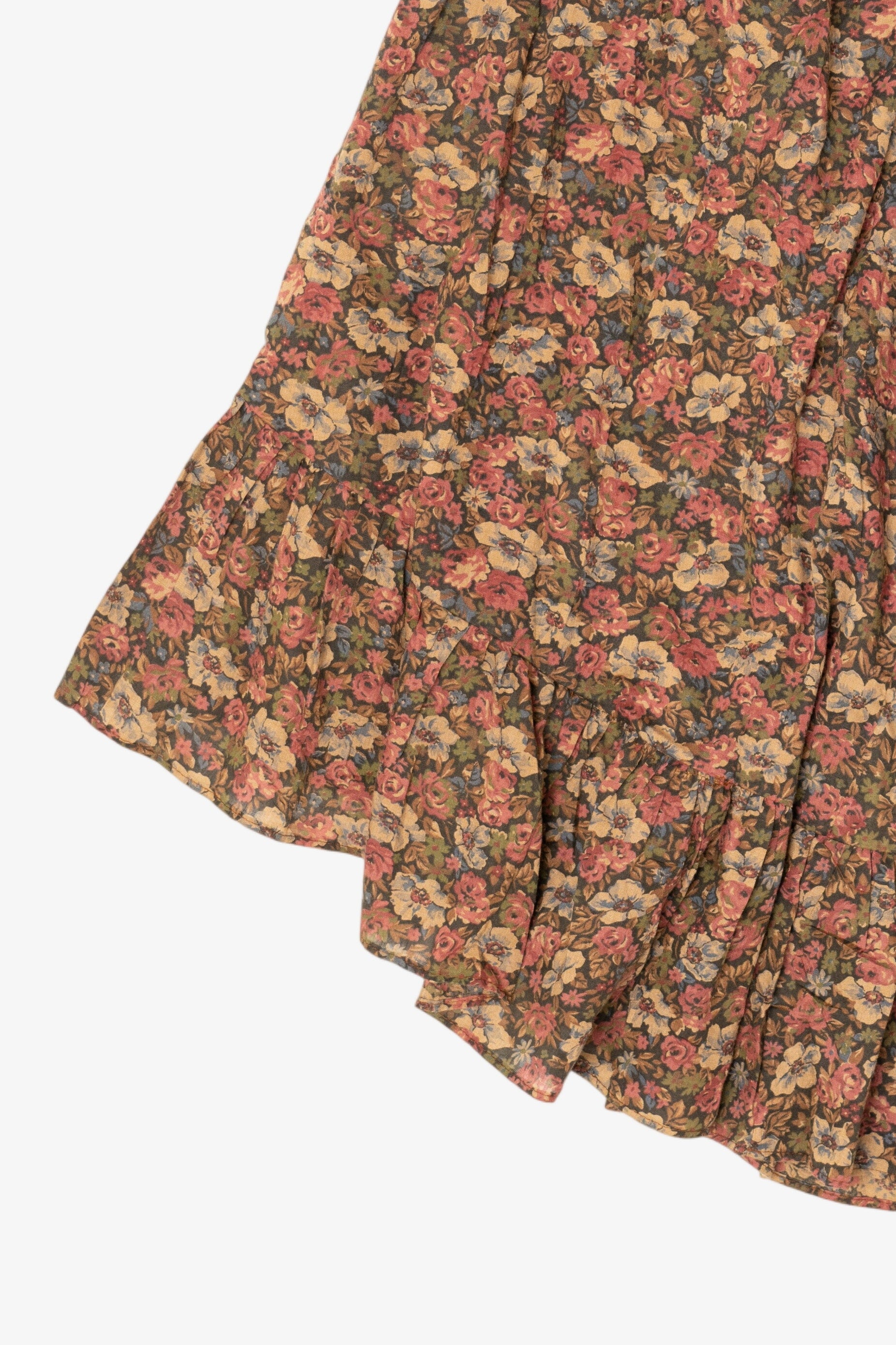 Vintage Liberation California Floral Wide Leg Skirt Pants (1970s)