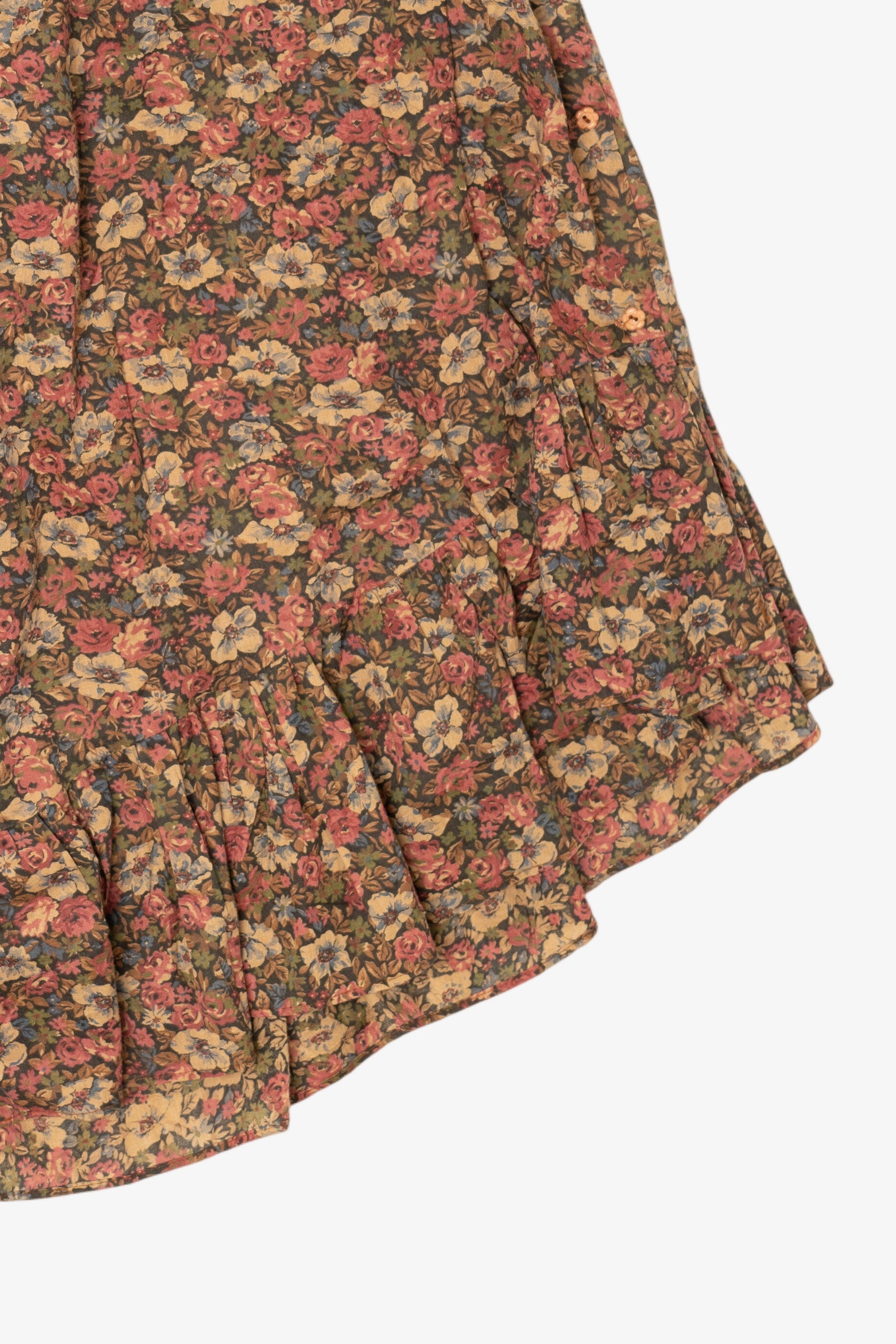 Vintage Liberation California Floral Wide Leg Skirt Pants (1970s)