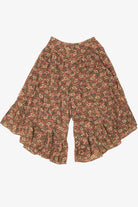Vintage Liberation California Floral Wide Leg Skirt Pants (1970s)