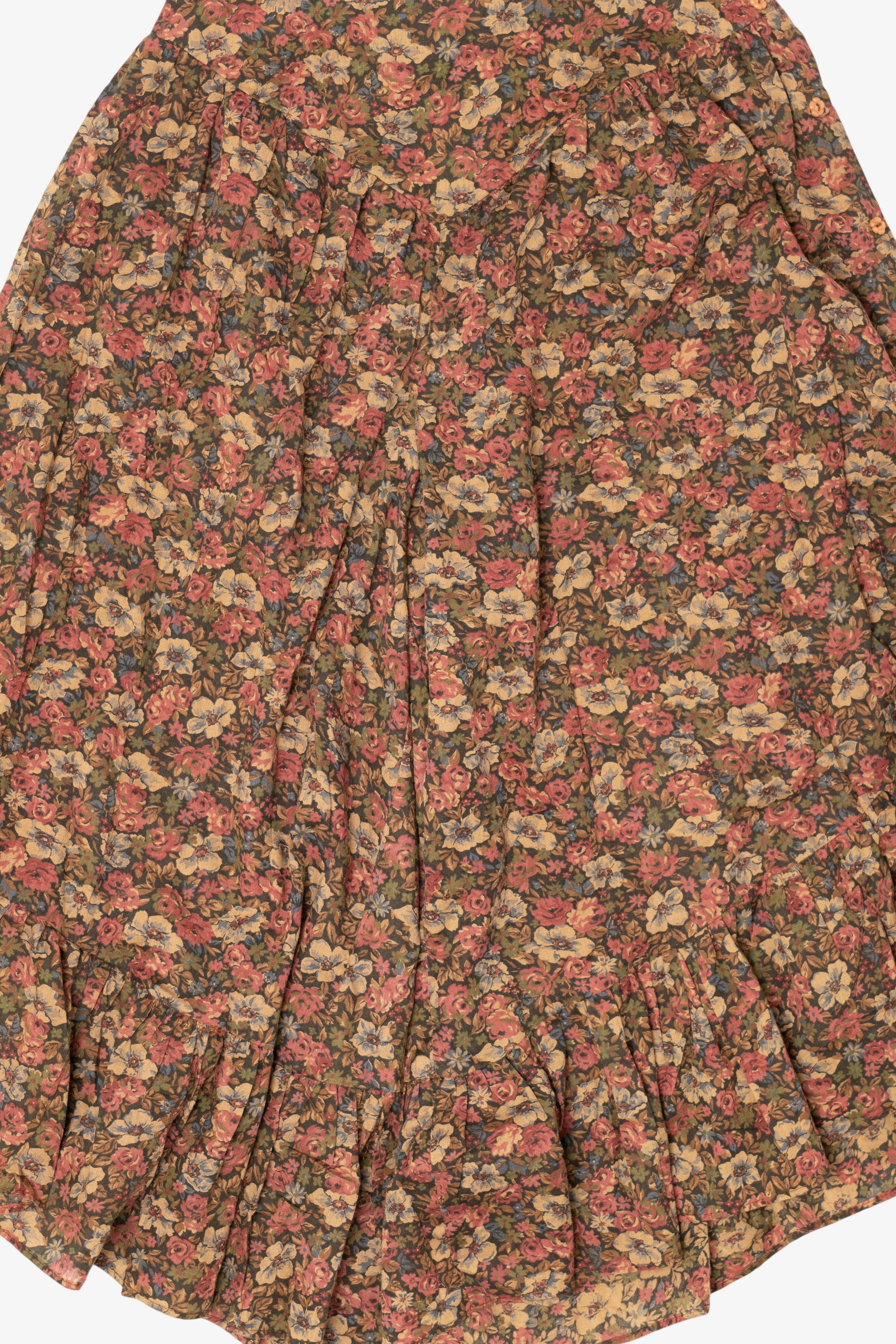 Vintage Liberation California Floral Wide Leg Skirt Pants (1970s)