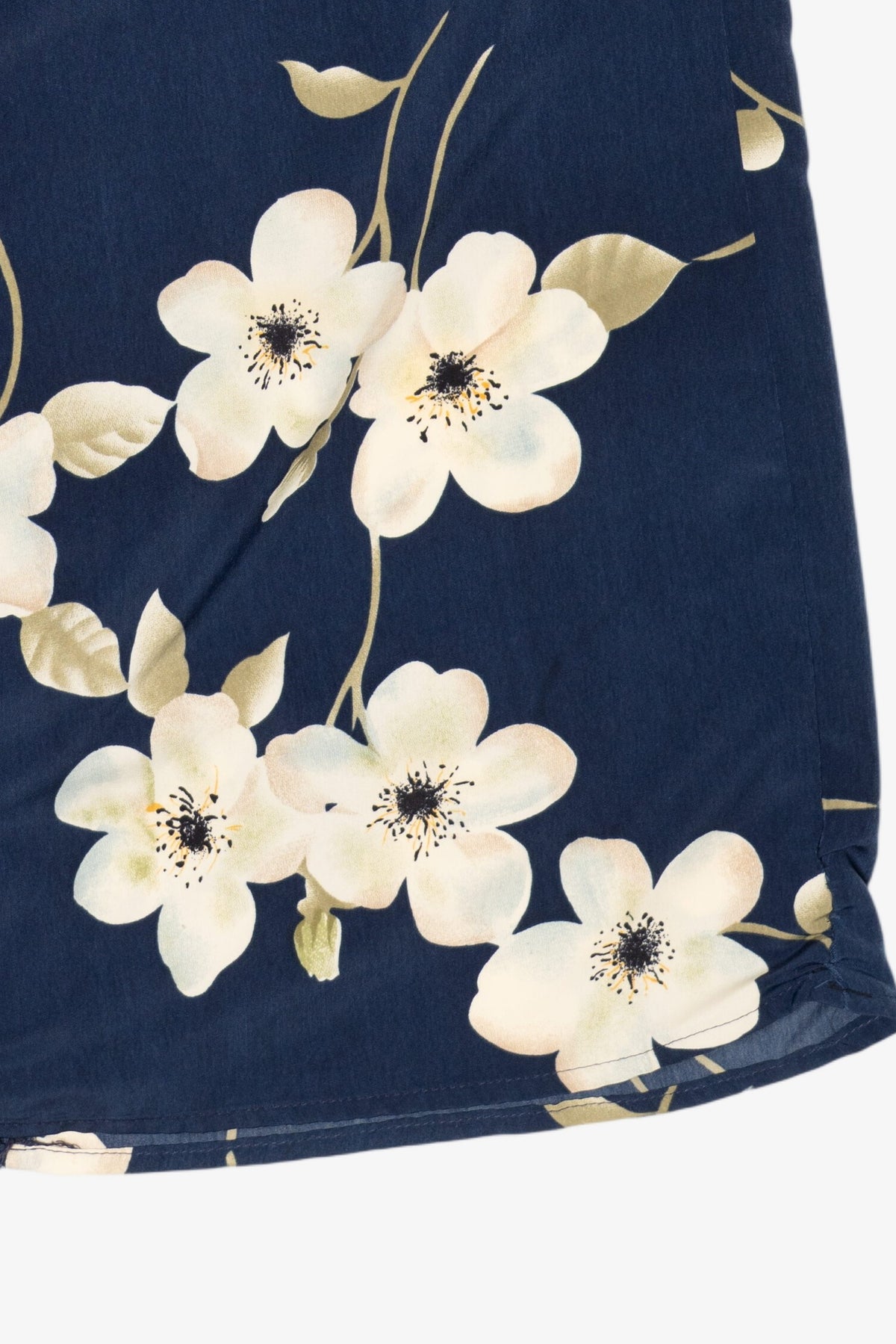 Vintage Navy Blue Floral Tracy Evans Maxi Skirt (1990s)