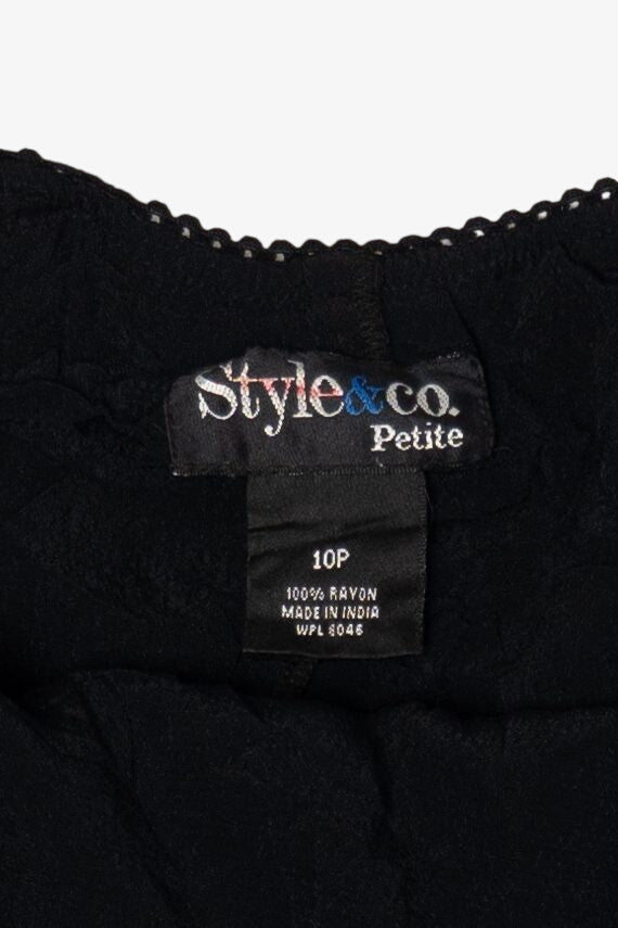 Vintage Navy Blue Style & Co. Skirt (1990s)