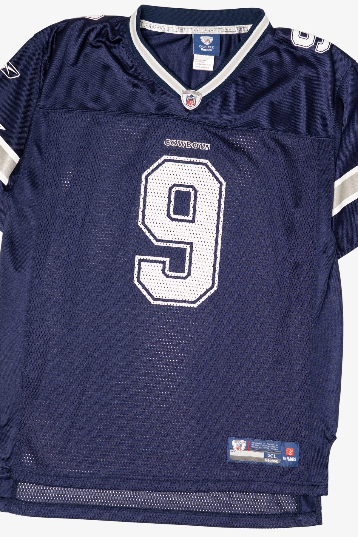 Vintage Navy Blue NFL Dallas Cowboys Tony Romo #9 Jersey(2000s)
