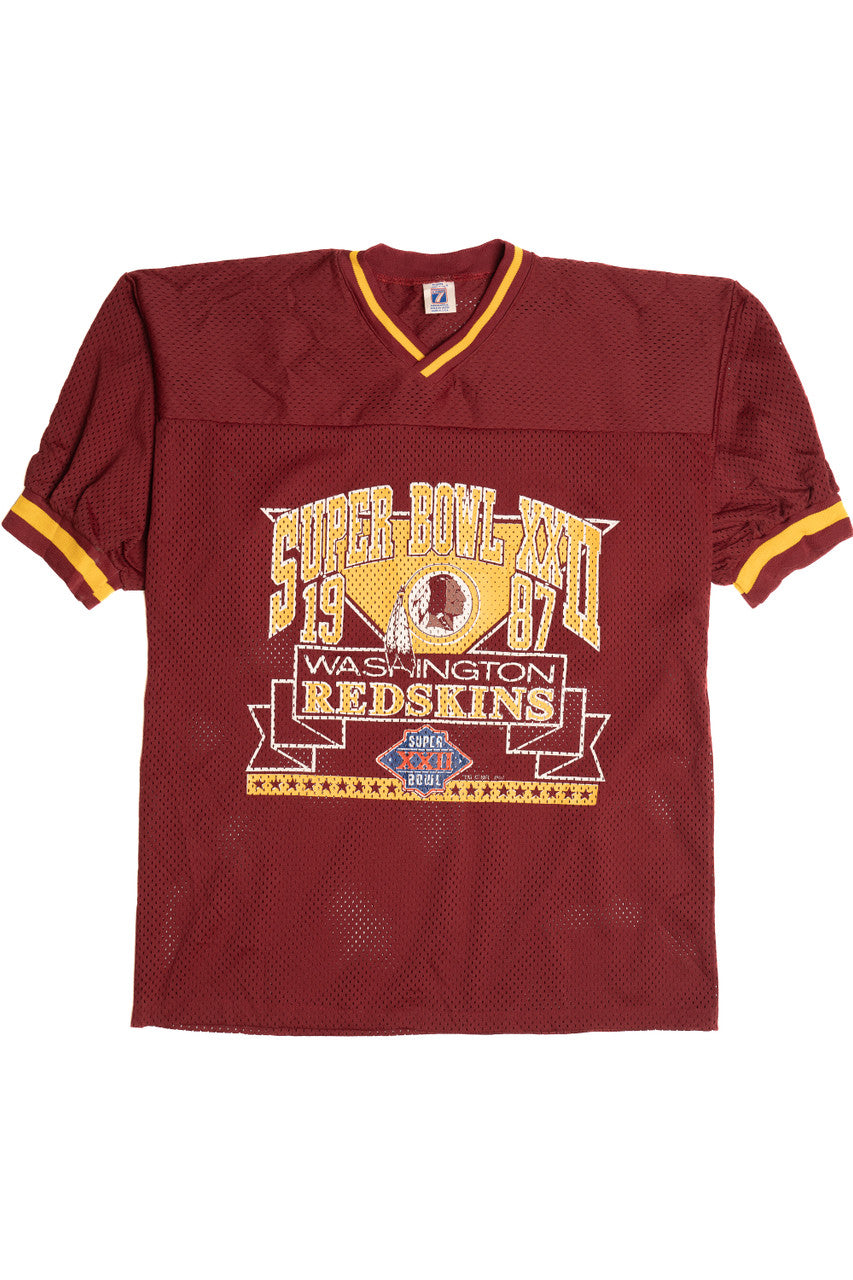 Vintage 1987 Washington Redskins Super Bowl XXII Logo 7 Football
