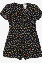 Vintage Scarlett Black Floral Romper (1990s)