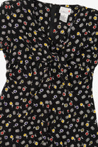 Vintage Scarlett Black Floral Romper (1990s)