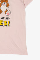 Vintage "Stop Staring At My Teddies" Funny T-Shirt (1980s)