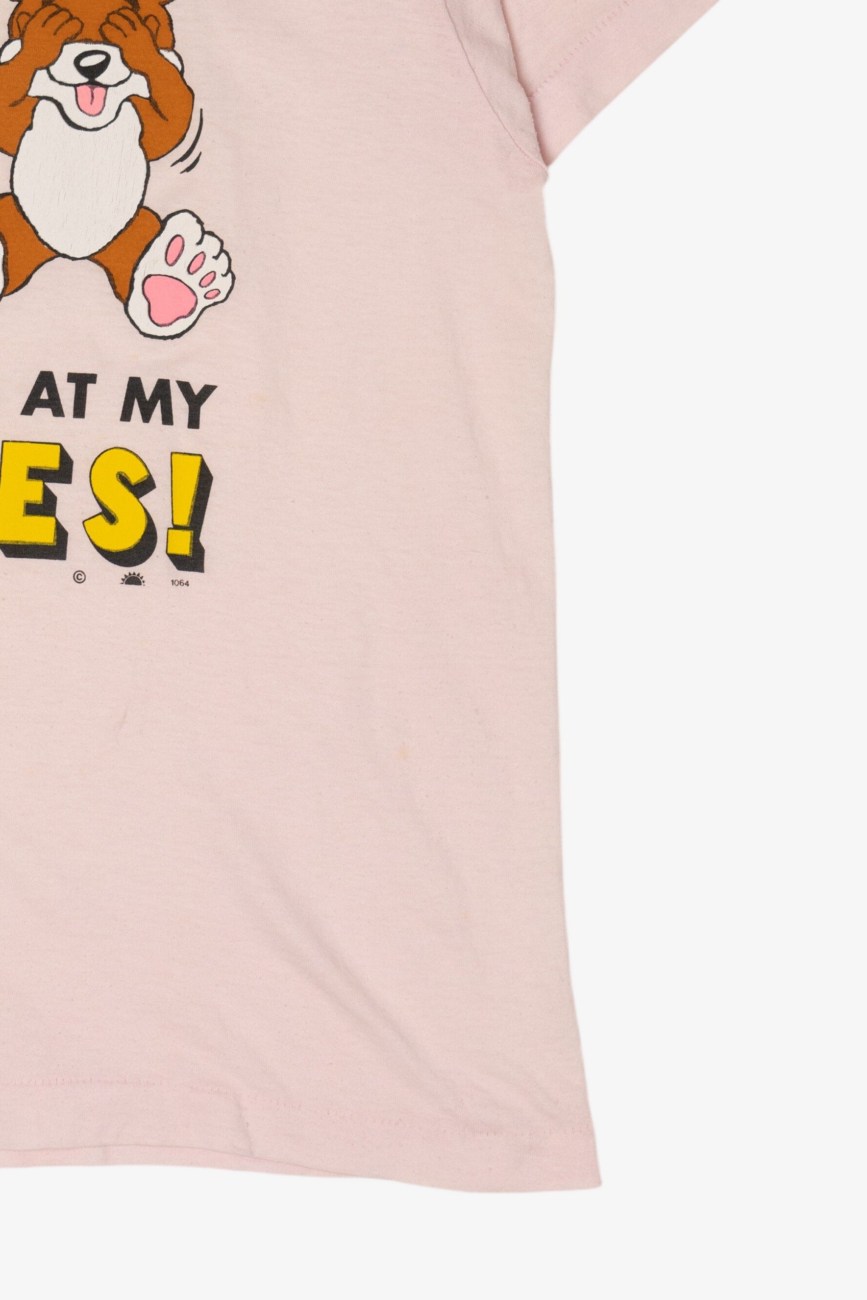 Vintage "Stop Staring At My Teddies" Funny T-Shirt (1980s)