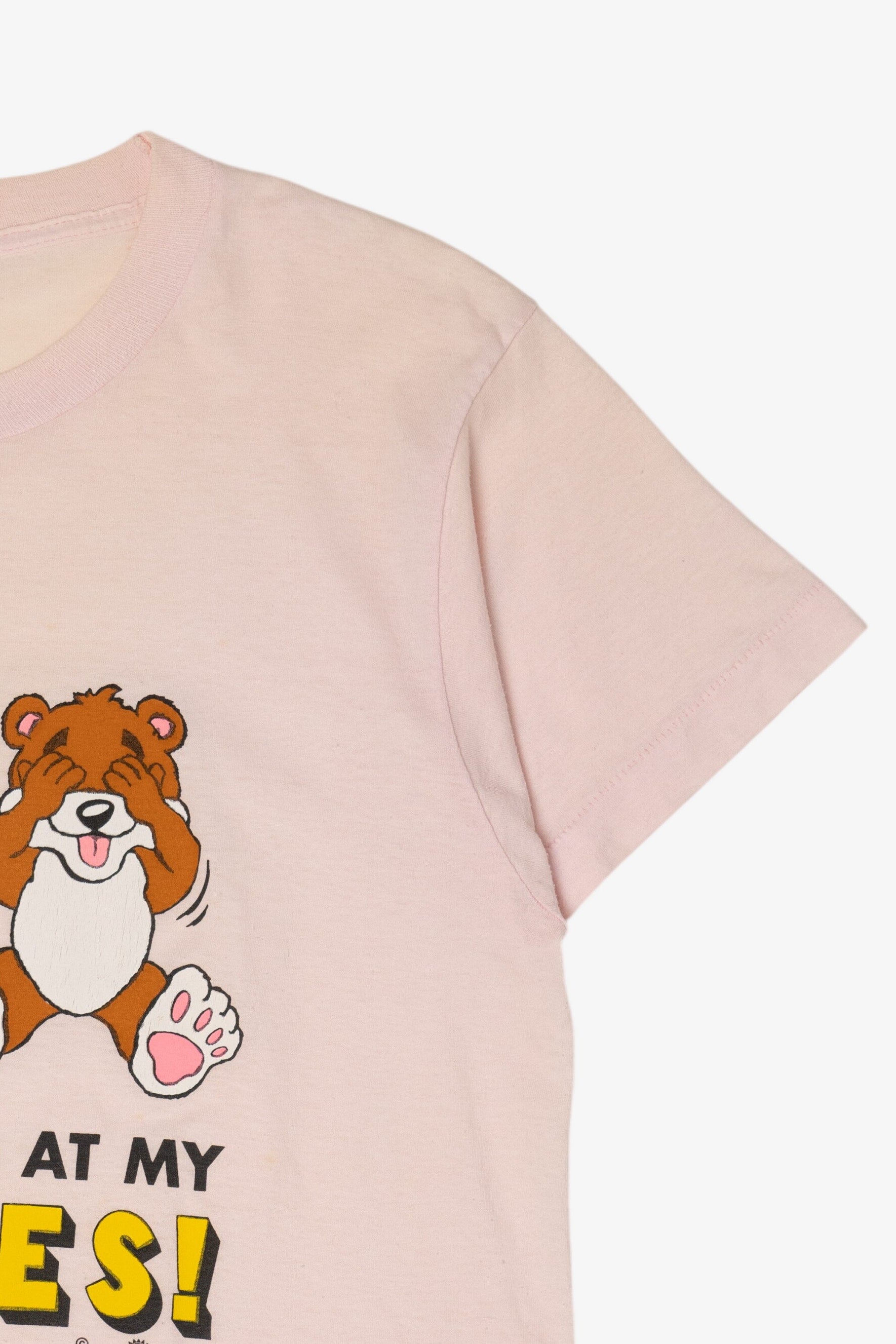 Vintage "Stop Staring At My Teddies" Funny T-Shirt (1980s)