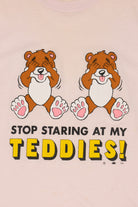 Vintage "Stop Staring At My Teddies" Funny T-Shirt (1980s)
