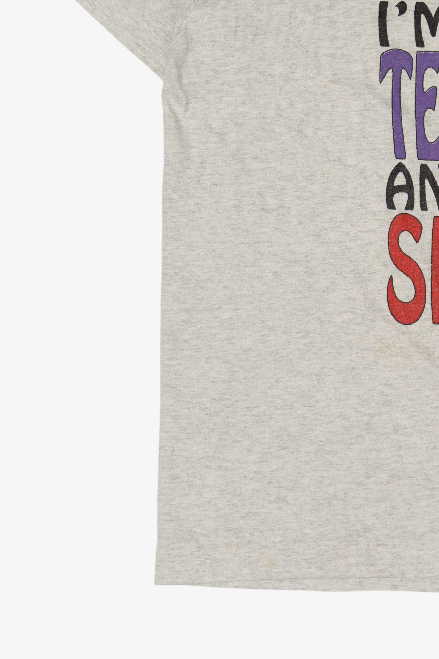 Vintage "Help! I'm On The Telephone And I Can't Shut Up" Funny T-Shirt (1990s)