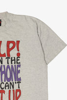 Vintage "Help! I'm On The Telephone And I Can't Shut Up" Funny T-Shirt (1990s)