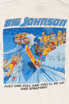 Vintage Big Johnson Waterskis Funny Single Stitch T-Shirt (1990s)