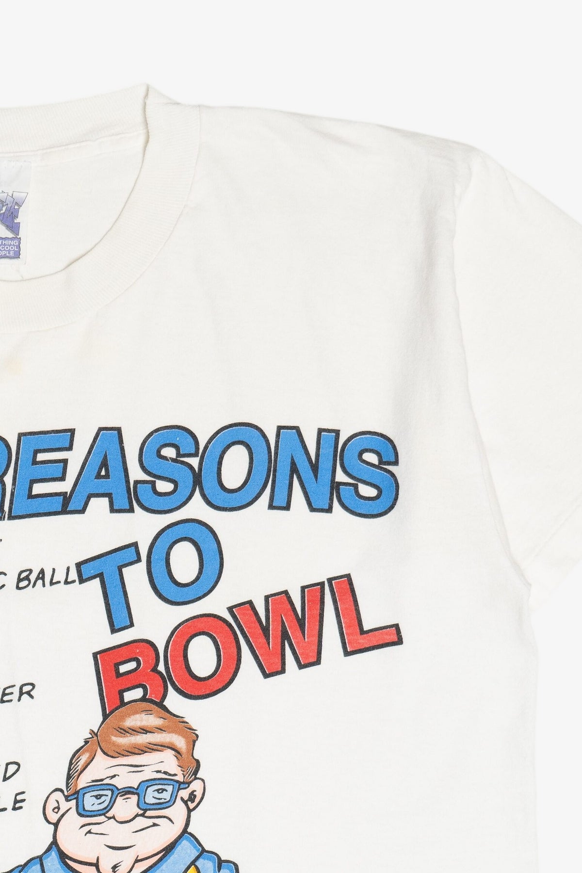 Vintage "Top 10 Reasons To Bowl" Funny T-Shirt (1990s)