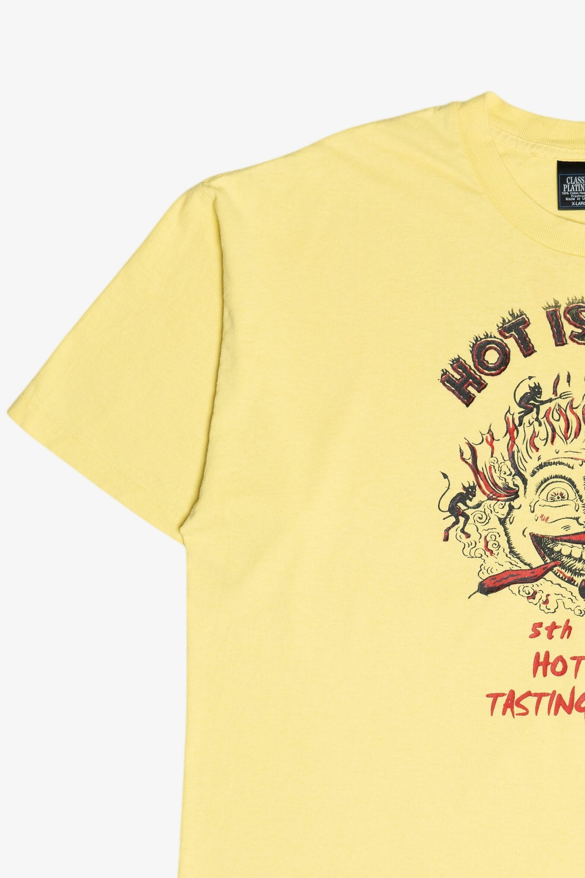 Vintage "Hot Is Good" Hot Sauce Tasting Festival Single Stitch T-Shirt (1990s)