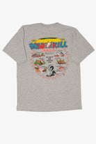 Vintage Road Kill Grill Funny Gray T-Shirt (1990s)