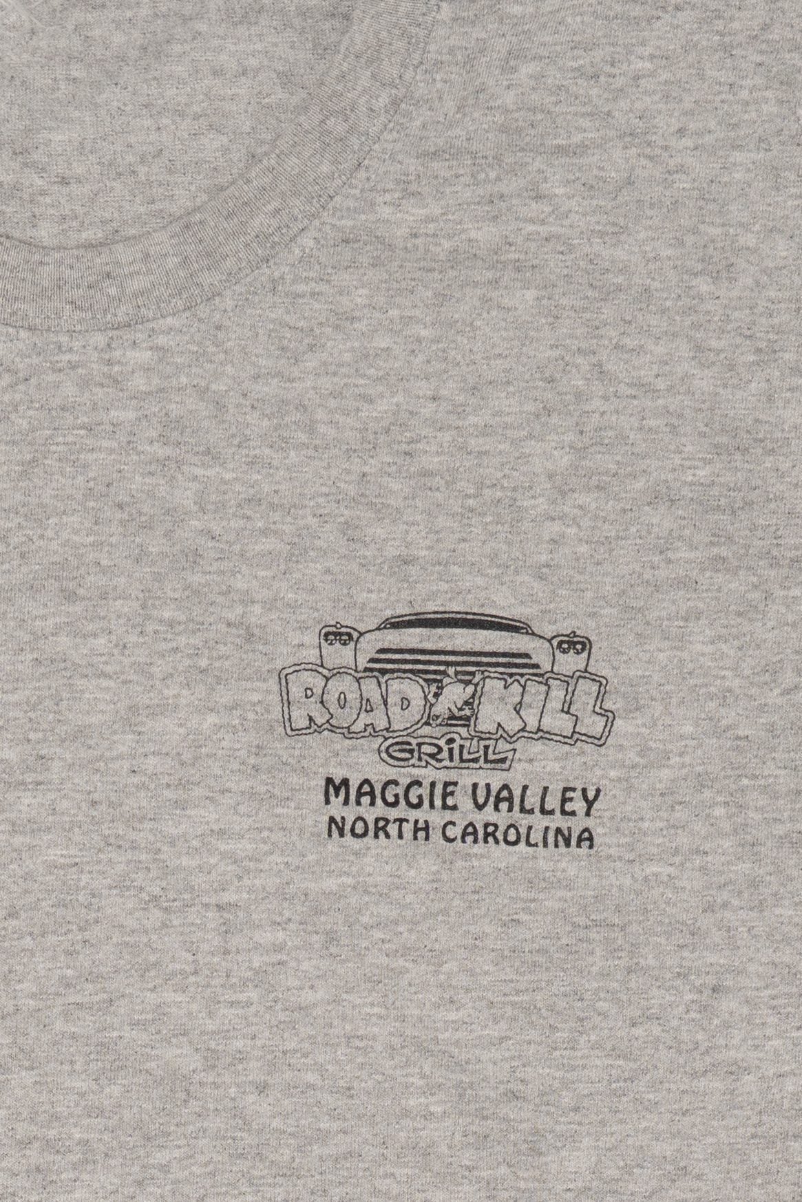 Vintage Road Kill Grill Funny Gray T-Shirt (1990s)