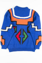 Vintage Navy Geometric Sweater 1
