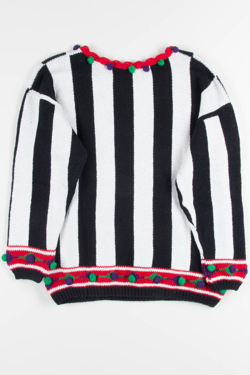 Vintage Striped Ducks Sweater