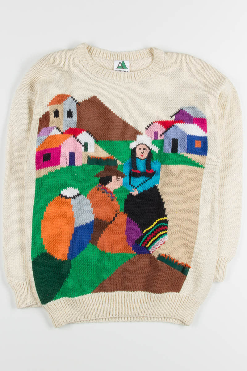 Vintage Dutch Girl Sweater
