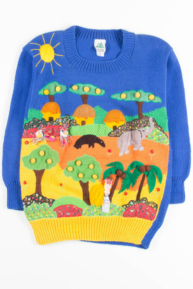 Vintage African Safari Sweater
