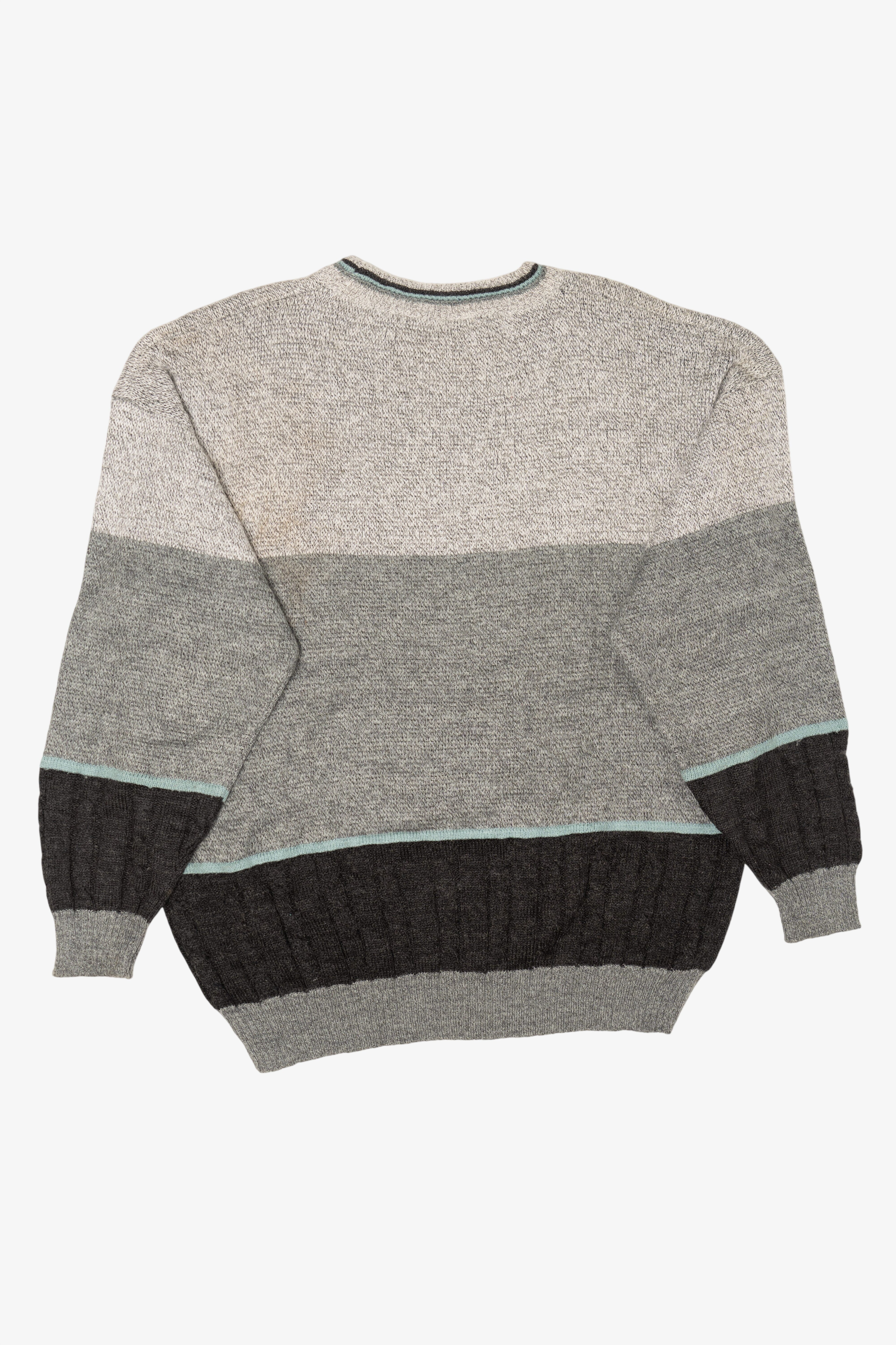 Vintage Light Gray Vikings Sailing The Sea Sweater (1990s)