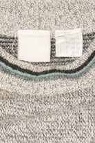 Vintage Light Gray Vikings Sailing The Sea Sweater (1990s)
