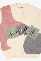 Vintage Marella Puppy And Kittens Graphic Sweater (1990s)
