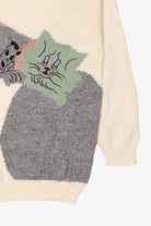 Vintage Marella Puppy And Kittens Graphic Sweater (1990s)