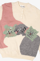 Vintage Marella Puppy And Kittens Graphic Sweater (1990s)