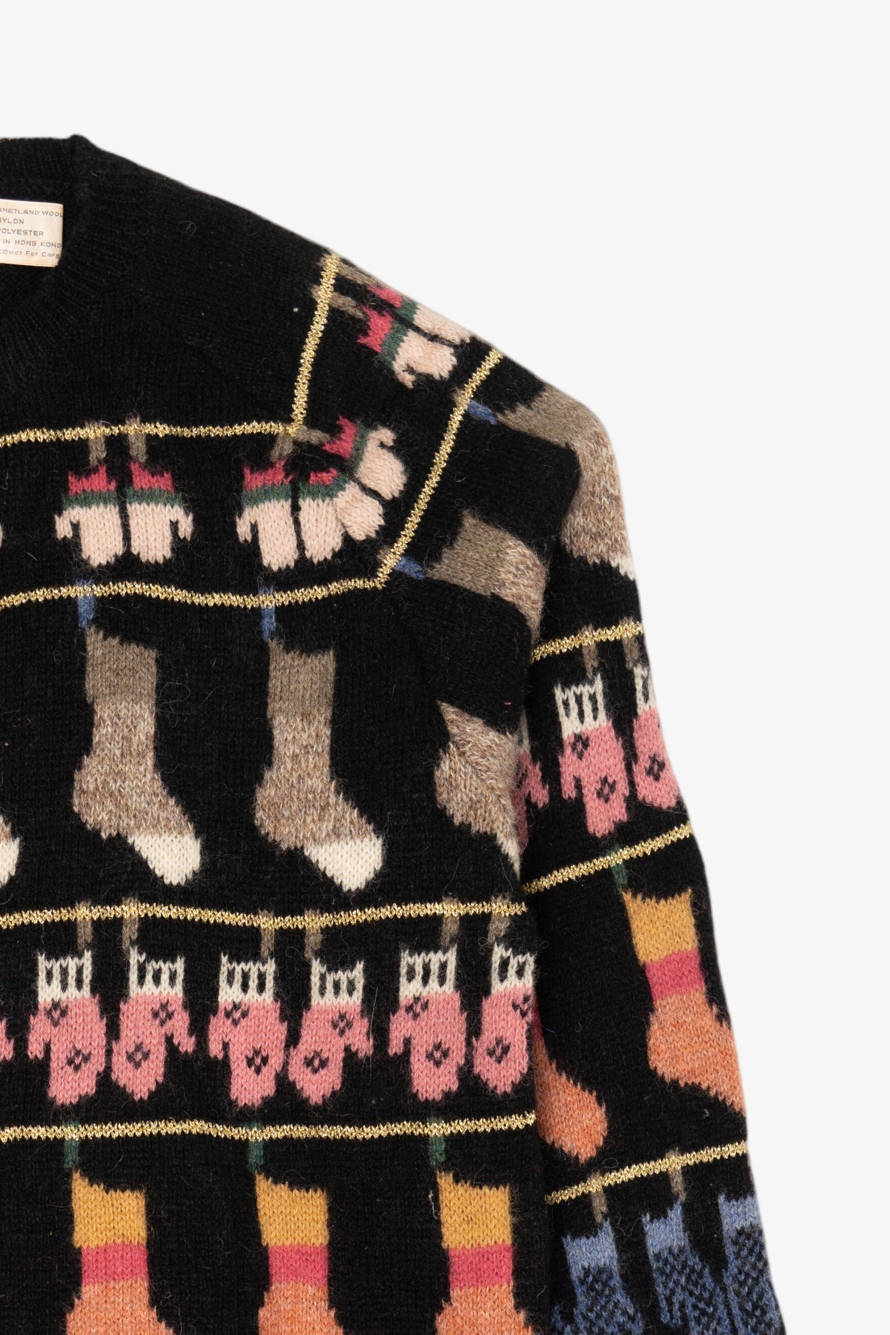 Vintage Susan Bristol Socks And Mittens Sweater (1980s)