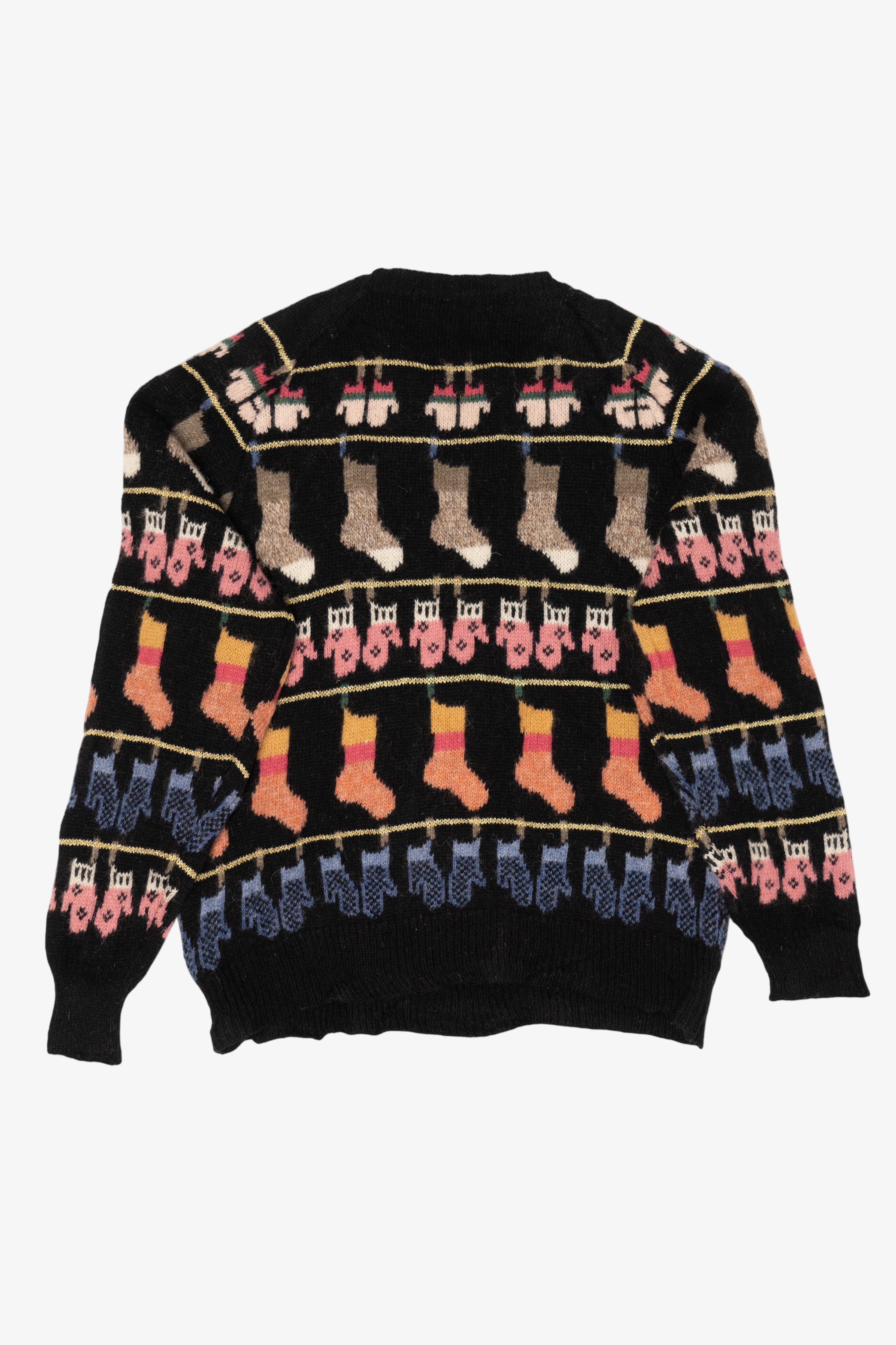 Vintage Susan Bristol Socks And Mittens Sweater (1980s)
