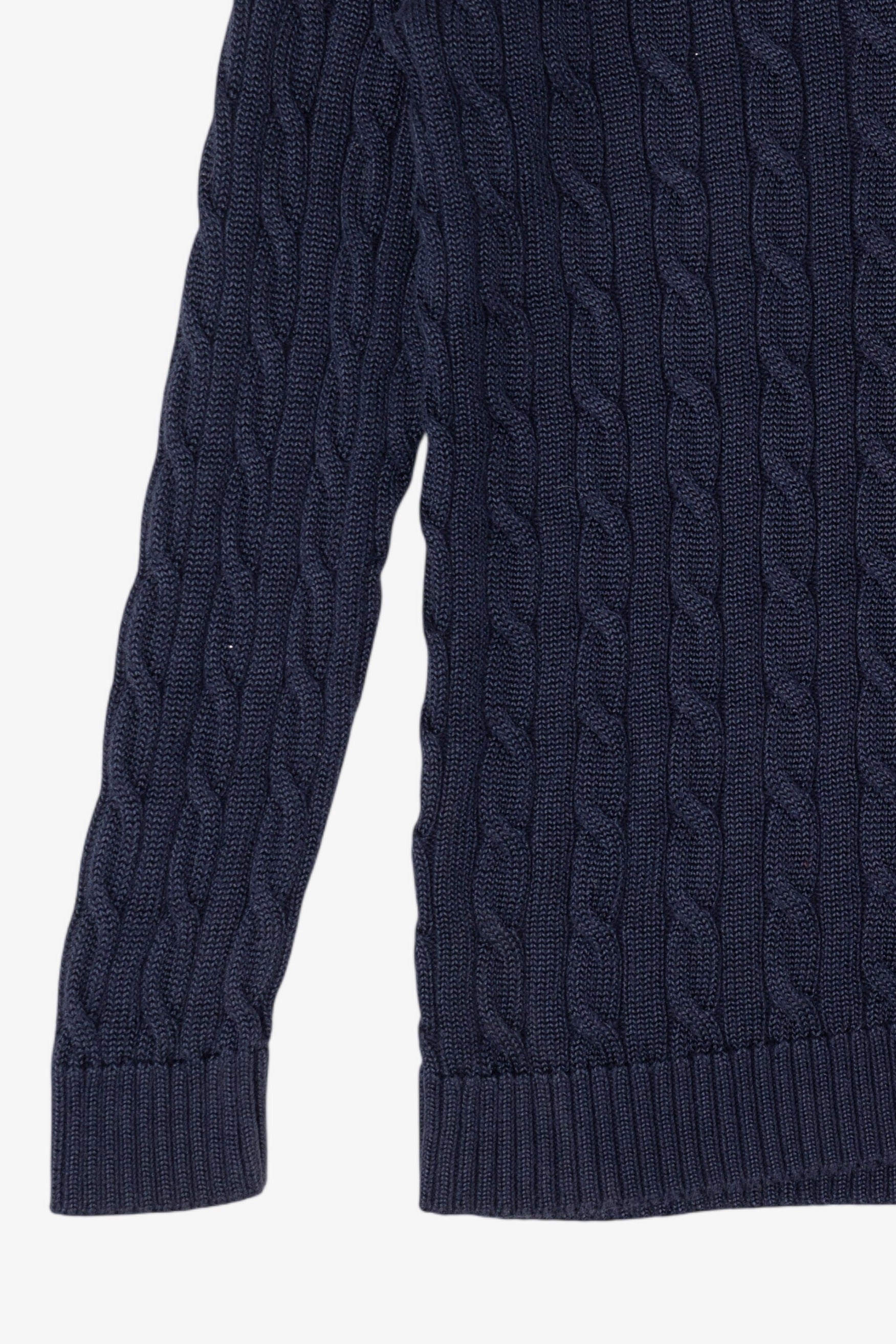 Vintage Navy Blue Ralph Lauren Cable Knit Sweater (1990s)