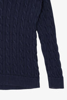 Vintage Navy Blue Ralph Lauren Cable Knit Sweater (1990s)