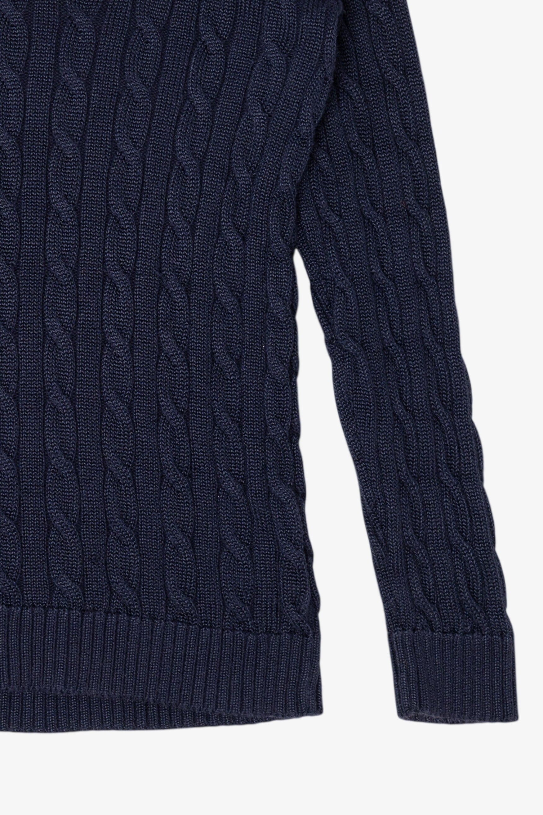 Vintage Navy Blue Ralph Lauren Cable Knit Sweater (1990s)