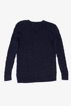 Vintage Navy Blue Ralph Lauren Cable Knit Sweater (1990s)