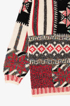 Vintage Hand Knit Lizwear Patchwork Sweater (1990s)