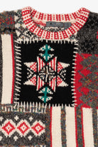 Vintage Hand Knit Lizwear Patchwork Sweater (1990s)
