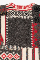Vintage Hand Knit Lizwear Patchwork Sweater (1990s)