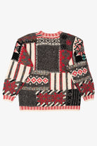 Vintage Hand Knit Lizwear Patchwork Sweater (1990s)