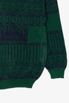 Vintage Green HorizonIV "Private Joke" Sweater (1980s)