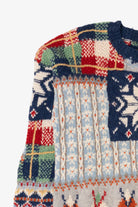Vintage Hand Knit Chambers Original Patchwork Sweater (1990s)