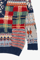 Vintage Hand Knit Chambers Original Patchwork Sweater (1990s)