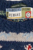 Vintage Hand Knit Chambers Original Patchwork Sweater (1990s)