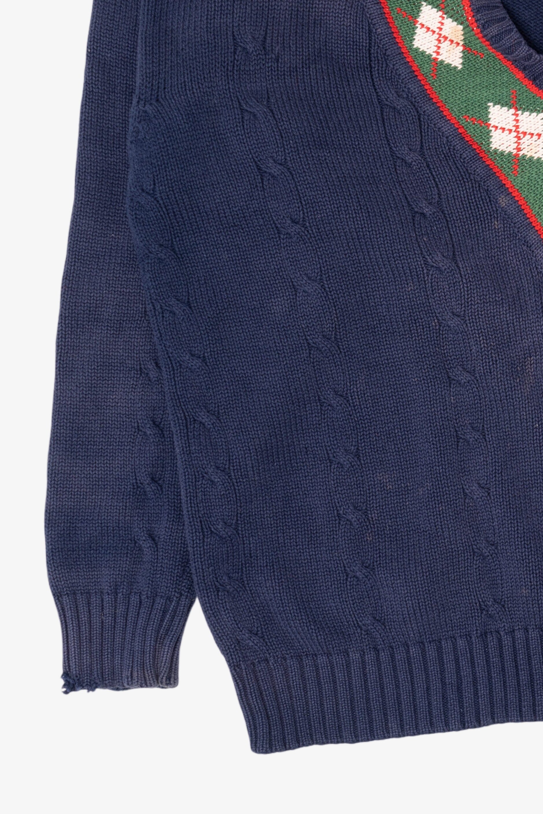 Vintage Navy Blue John Ashford Golf Sweater (1990s)