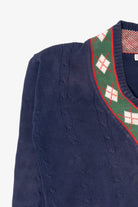Vintage Navy Blue John Ashford Golf Sweater (1990s)