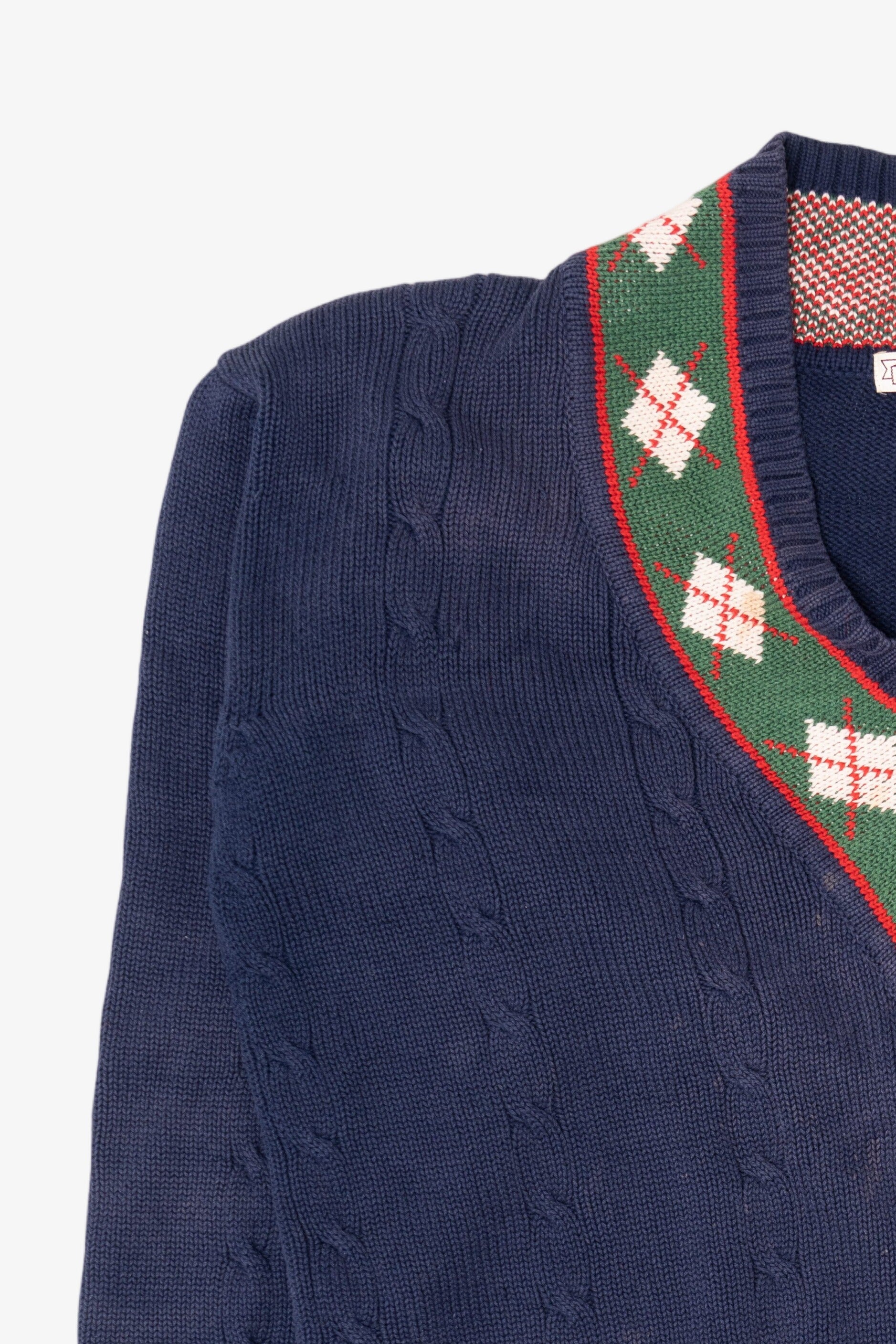Vintage Navy Blue John Ashford Golf Sweater (1990s)